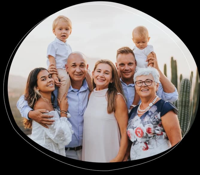 Familie fericită la un medical checkup